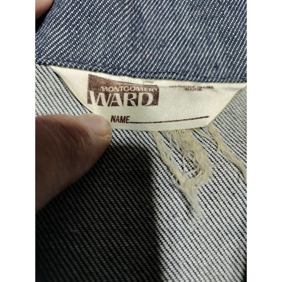 Montgomery Ward VINTAGE 1970's -1980's blue jean trucker jacket men medium-Large - Picture 4 of 4